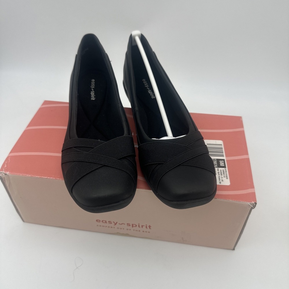 Easy Spirit Slip-on Ballet Flats Acasia Black Size 9 NIB - Picture 2 of 5